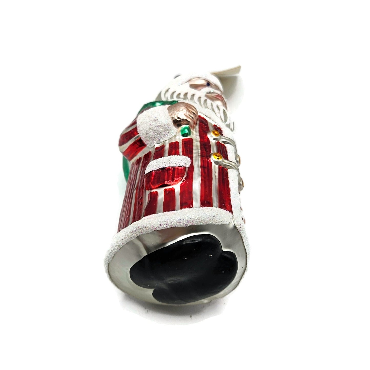 Patricia Breen Striped Santa Red White Stripes Christmas Holiday Tree Ornament
