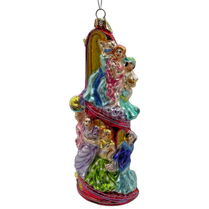 Christopher Radko Nine Ladies Dancing 12 Days Of Christmas Tree Holiday Ornament