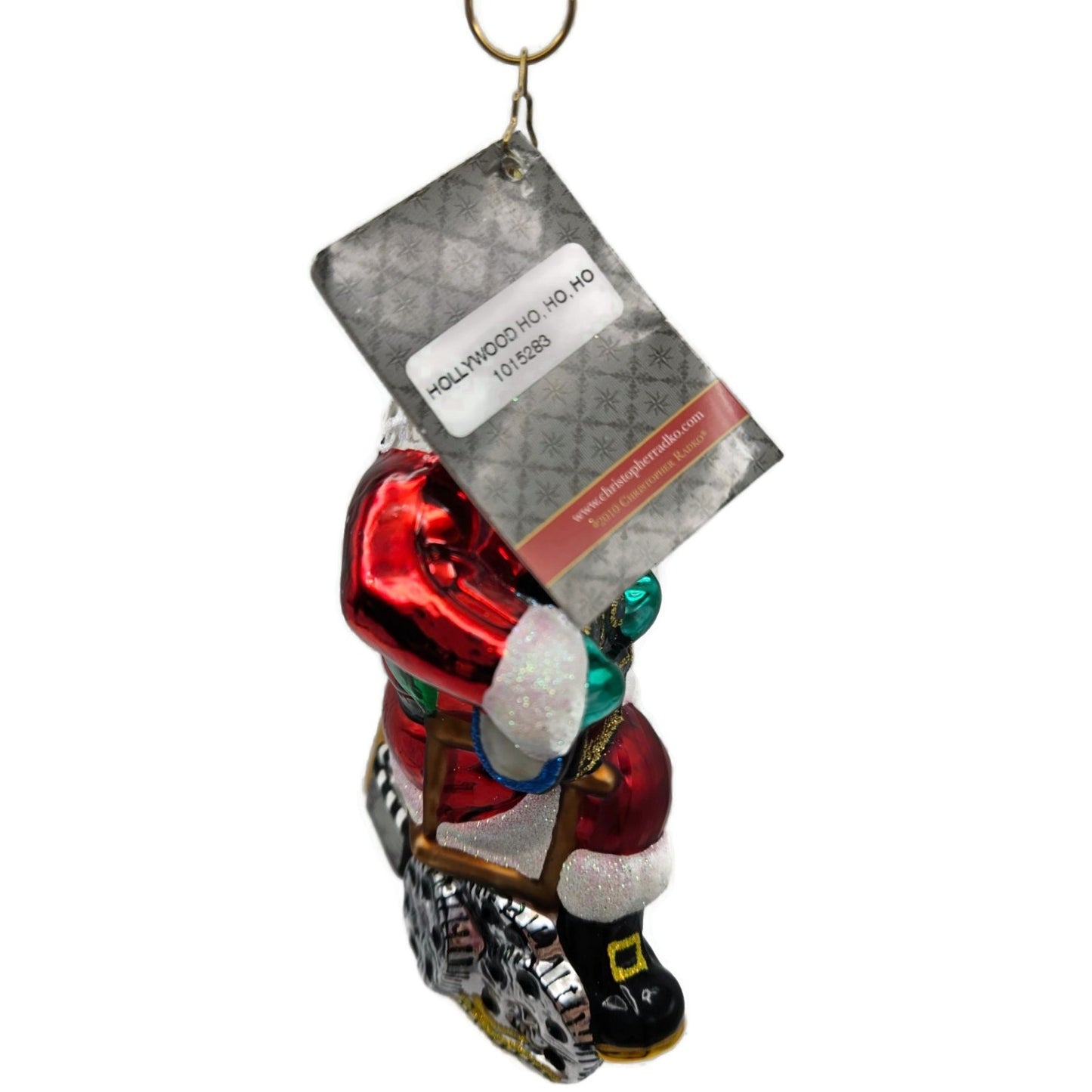 Christopher Radko Hollywood Ho Ho Ho Director Santa Christmas Ornament 1015283