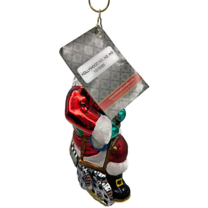 Christopher Radko Hollywood Ho Ho Ho Director Santa Christmas Ornament 1015283