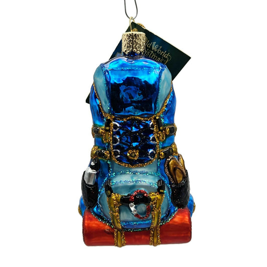 Old World Christmas Hiking Backpack Christmas Holiday Tree Ornament OWC 44143