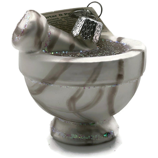 OWC Mortar Pestel Ornament Tool Kitchen Appliance Old World Christmas Tree Decor