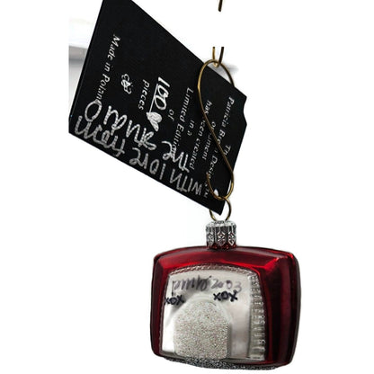 Patricia Breen Nicholas At Night Heart Red Valentines Christmas Ornament Signed