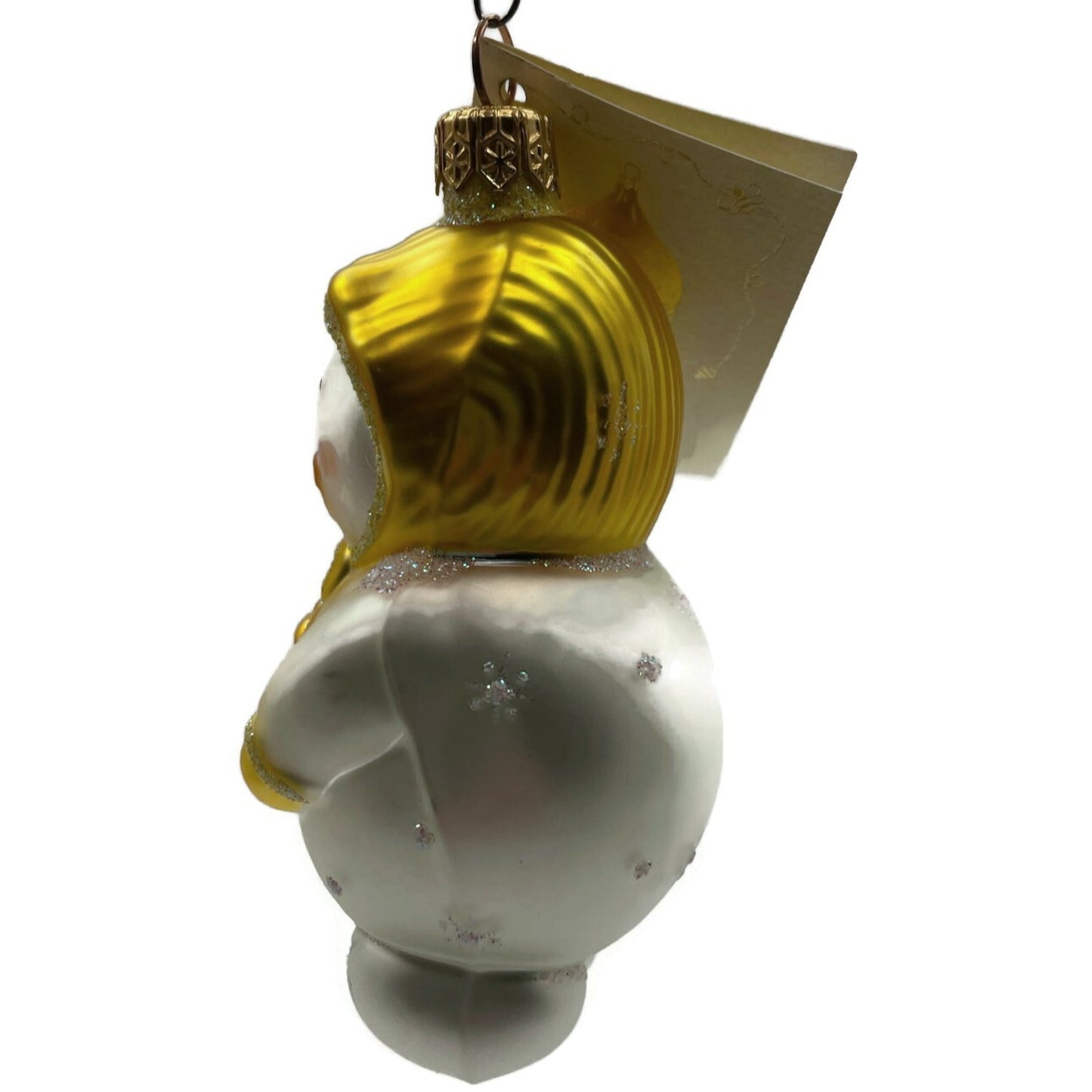 Patricia Breen Ornament Snowbaby Yellow Snowflakes Pearl Christmas Tree Decor