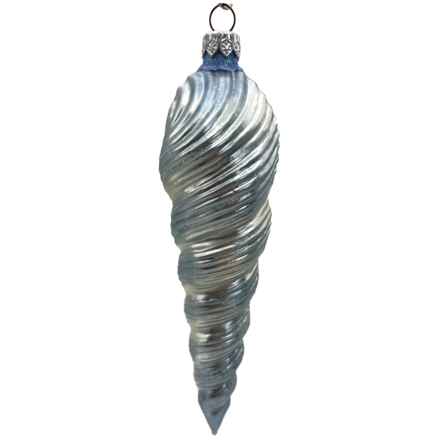 Patricia Breen Triton Santa Blue Pearl Suit Summer Nautical Christmas Ornament