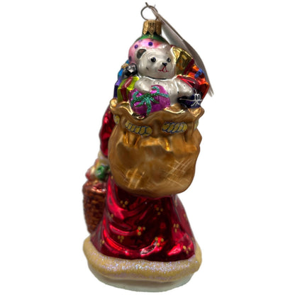 Christopher Radko Father Christmas Longaberger Santa Claus Ornament 99-LON-01
