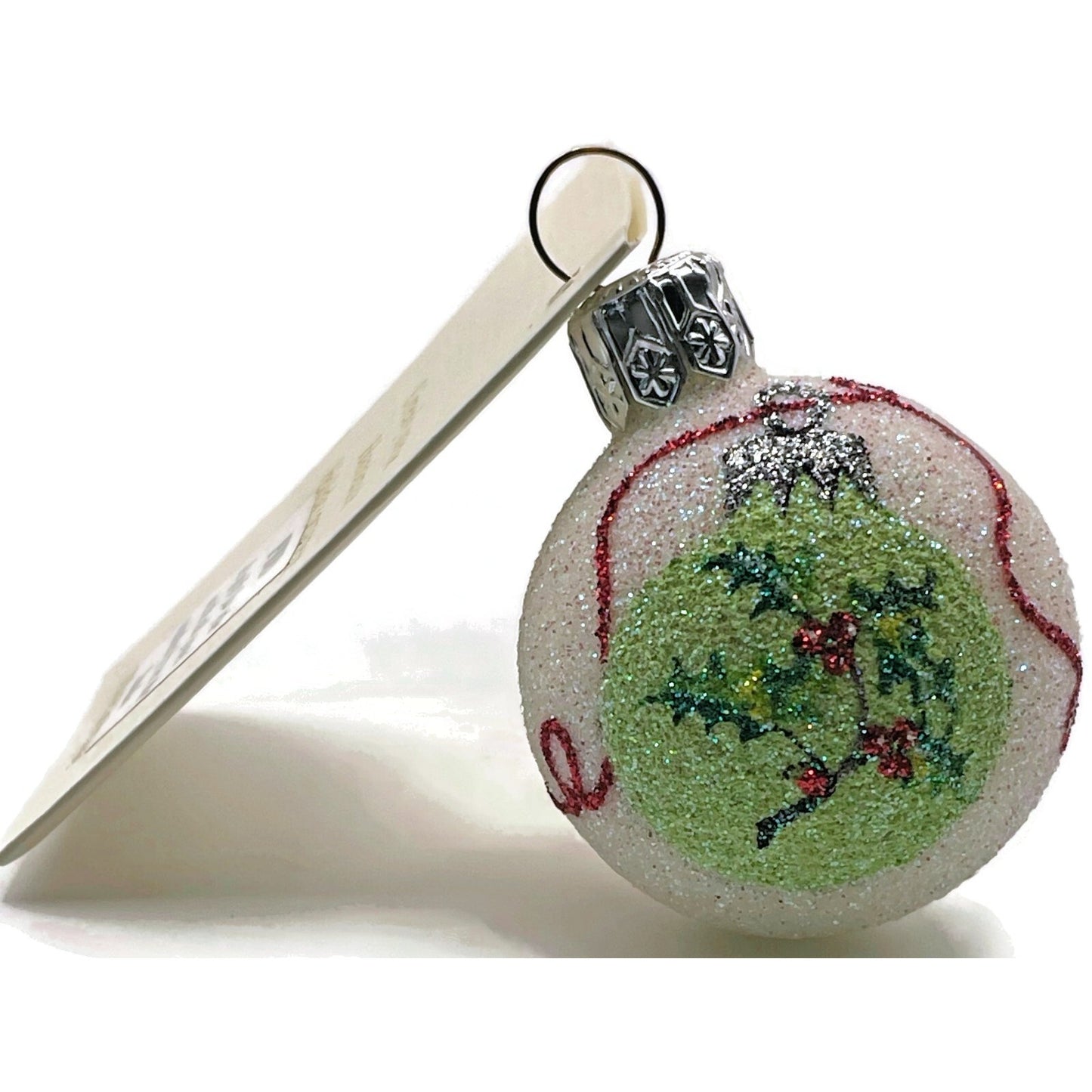 Patricia Breen Studio Gift Ball Holly Berry Pearl Christmas Tree Ornament