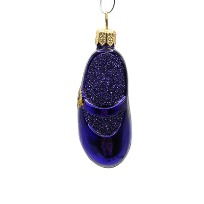 Patricia Breen Little Ones Shoe Purple Glittered Christmas Holiday Tree Ornament