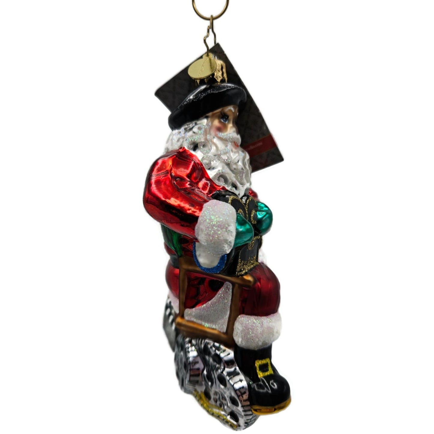 Christopher Radko Hollywood Ho Ho Ho Director Santa Christmas Ornament 1015283
