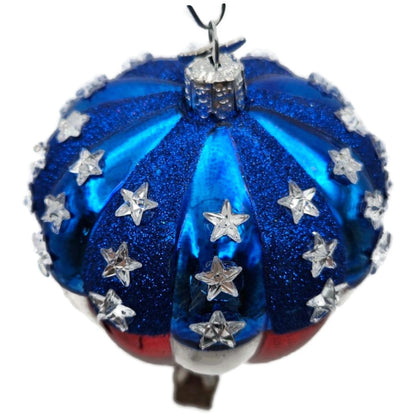 Patriotic Hot Air Balloon God Bless America Christmas Tree Ornament Kurt Adler