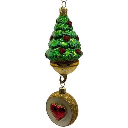Patricia Breen Five Golden Rings Medallion 12 Days of Christmas Tree Ornament