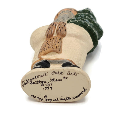 Vaillancourt Folk Art Father Christmas Chalkware MD974 Holiday Figurine