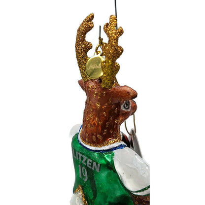 Juliska Country Estate Reindeer Games Blitzen Football Christmas Tree Ornament