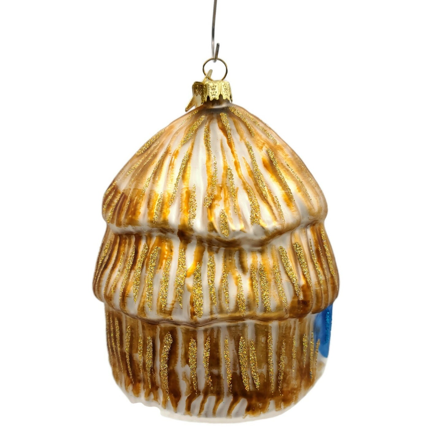 Inge Glass Nativity Scene Baby Jesus Mary Joseph Manger Christmas Tree Ornament