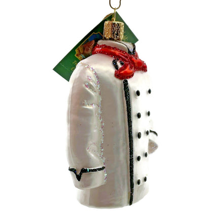 Chefs Coat White Jacket OWC Ornament Cooking Old World Christmas Tree Decor