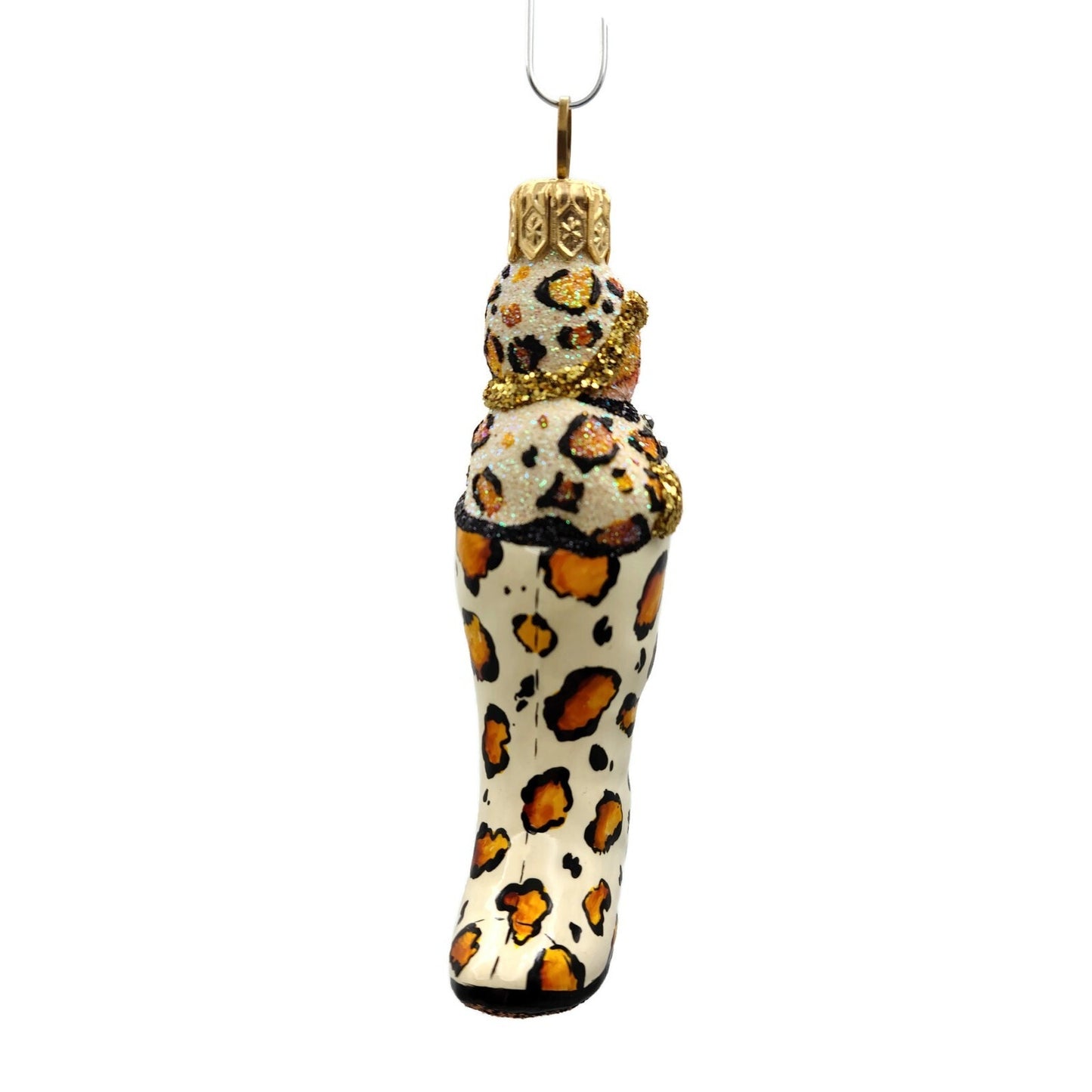 Patricia Breen Best Foot Forward Leopard Animal Christmas Tree Holiday Ornament