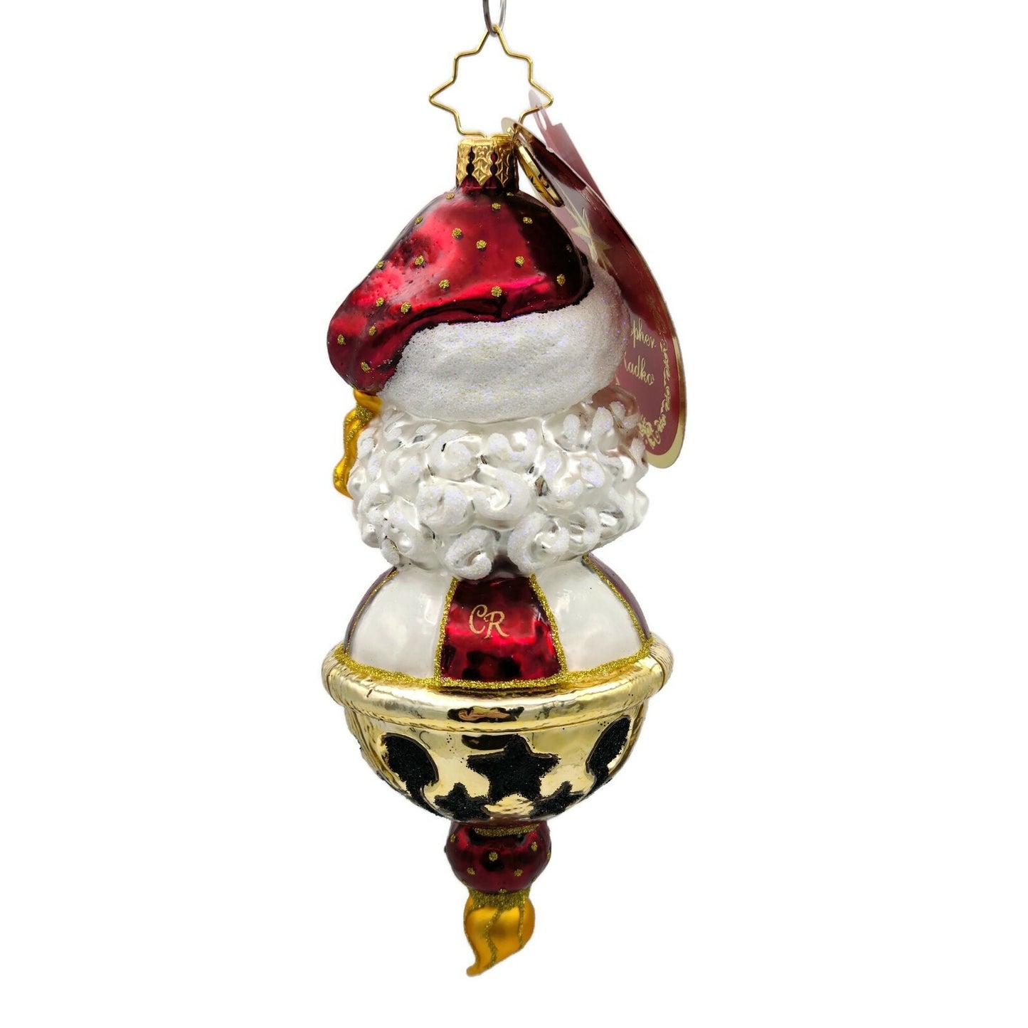 Christopher Radko Jingle All the Way Santa Claus Star Christmas Ornament 1021004