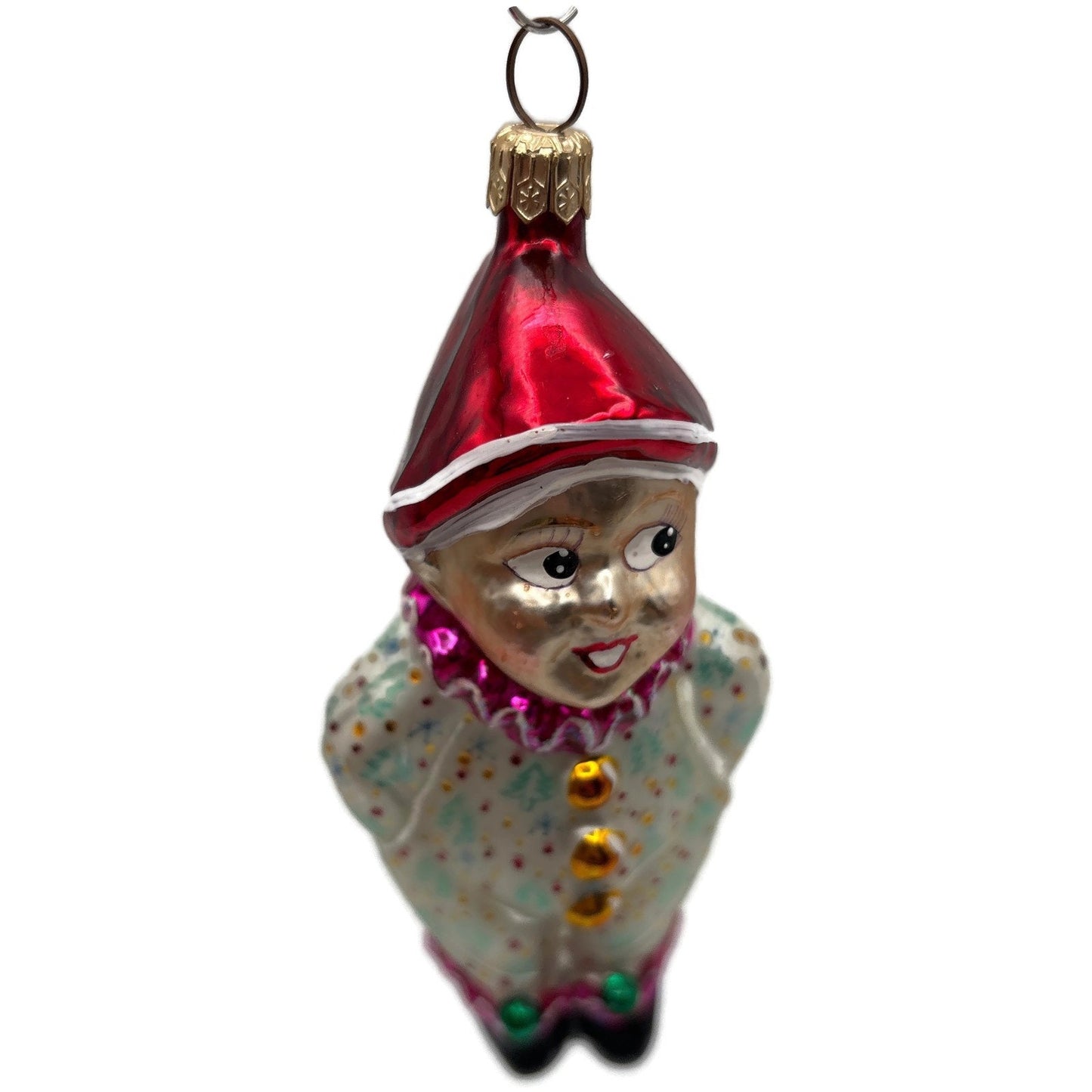 Christopher Radko Sweethearts Boy Clown Christmas Tree Ornament 95-099-1