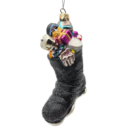 Christopher Radko Harley Davidson Biker Boot Glass Christmas Ornament 97-HAR-04