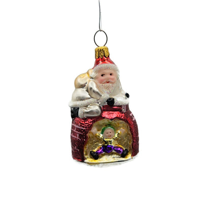 Christopher Radko Special Delivery Santa Chimney Christmas Ornament 93-091-0