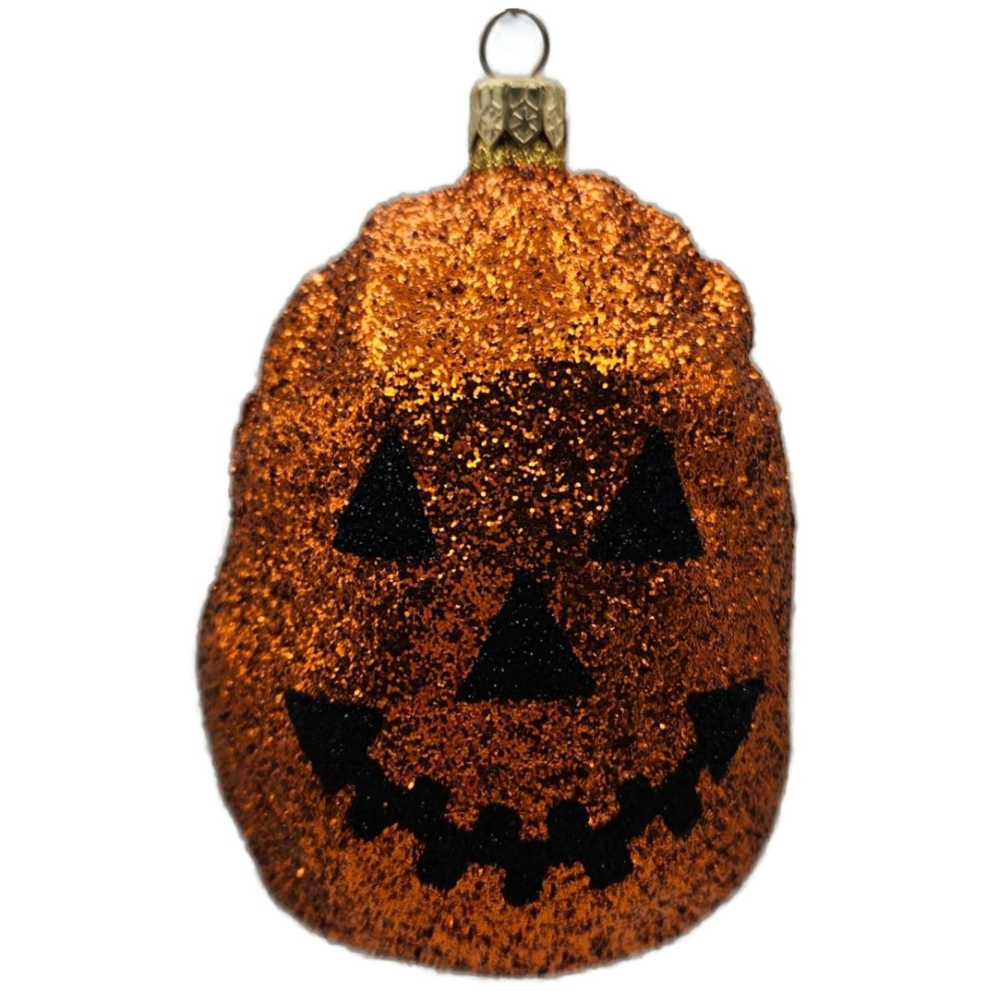 Patricia Breen Advent Santa Halloween Pumpkin Orange Black Christmas Ornament