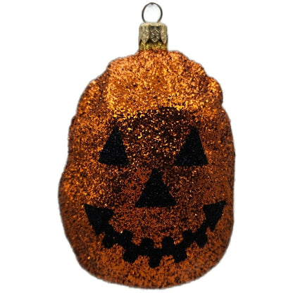 Patricia Breen Advent Santa Halloween Pumpkin Orange Black Christmas Ornament