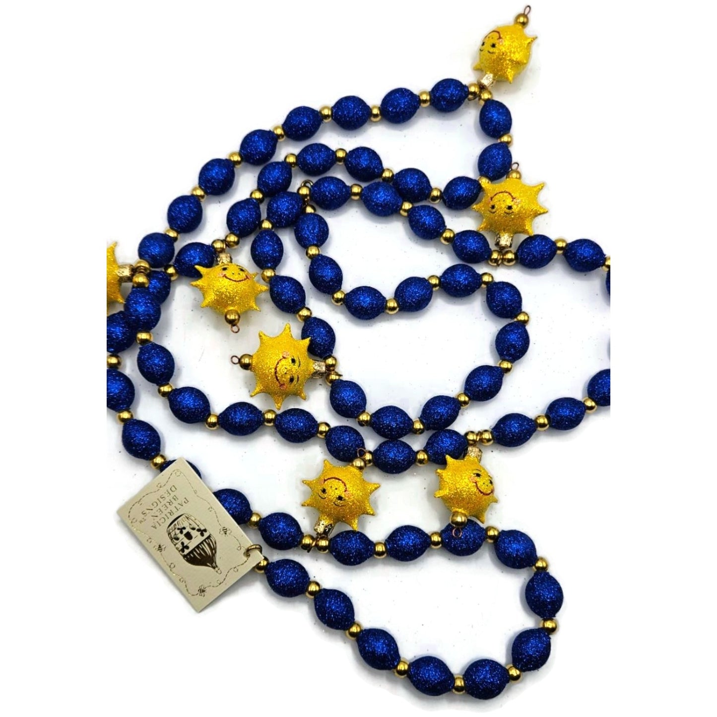 Patricia Breen Sunshine Garland Blue Yellow Spring Christmas Tree Decor CATZ