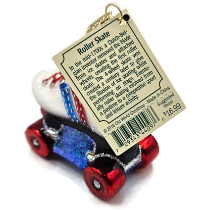 OWC Roller Skate Ornament Shoes Skating Exercise Retro Old World Christmas Tree