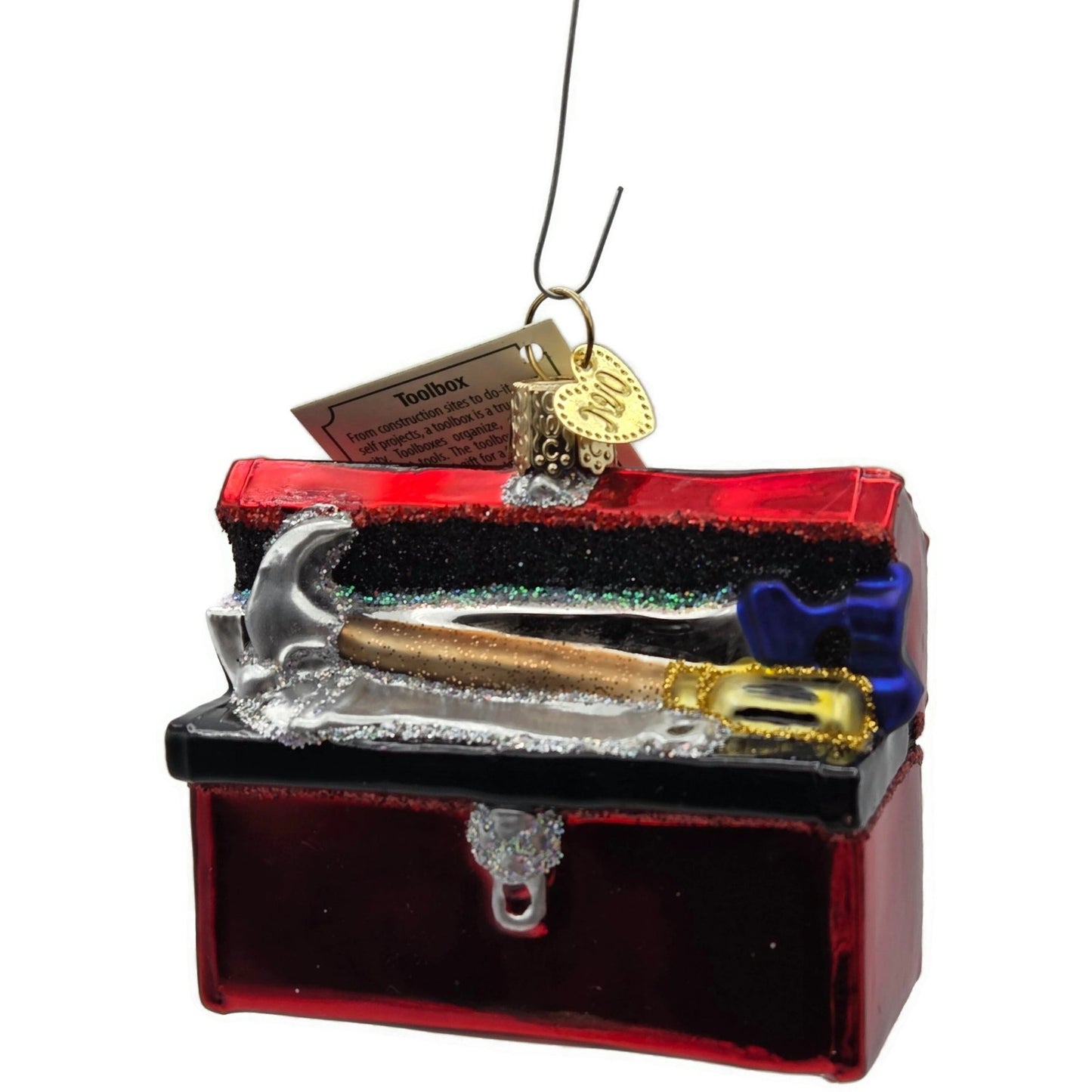 OWC Tool Box Hammer Red Christmas Tree Ornament Old World Christmas
