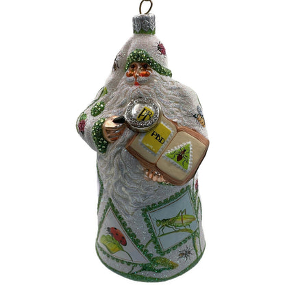 Patricia Breen Ornament Evans Santa Claus Insects Green Trim Spring Christmas