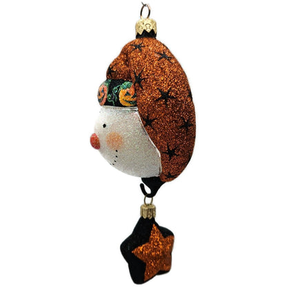Patricia Breen Good Night Snowman Halloween Pumpkins Christmas Ornament 2227