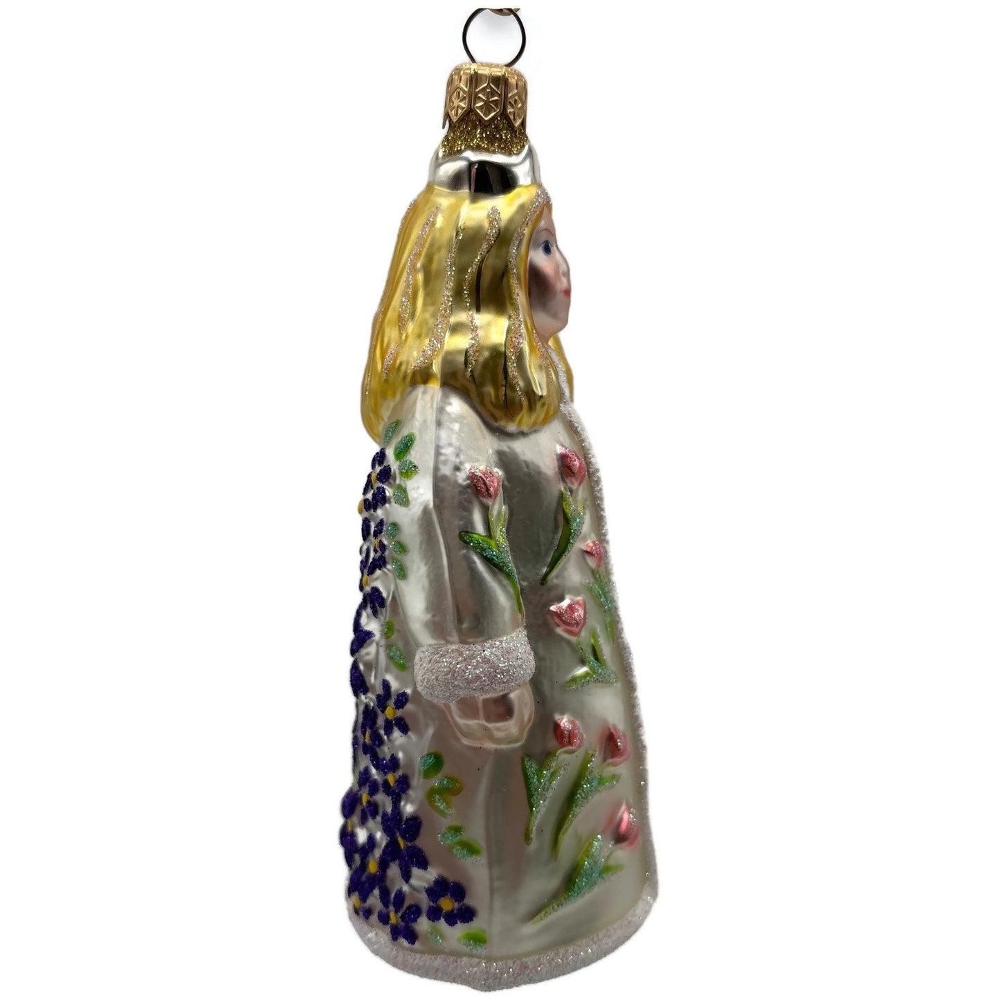 Patricia Breen Vivaldis Girl Pearl Four Seasons Floral Christmas Tree Ornament