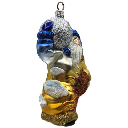 Patricia Breen Planetary Santa Claus Rainbow Sun Celestial Christmas Ornament