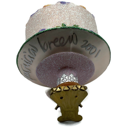 Patricia Breen Sweet Cake Pink Icing Clip On Christmas Holiday Tree Ornament