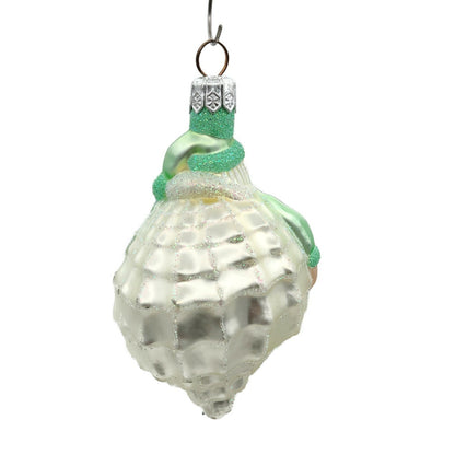 Patricia Breen Turitella Santa Green Aquatic Summer Christmas Tree Ornament