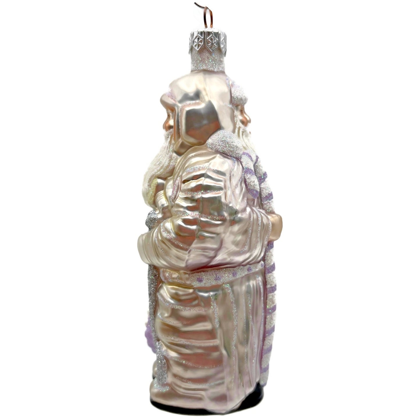 Patricia Breen Millennium Santa Claus Lavender Bag 2000 Christmas Ornament CATZ