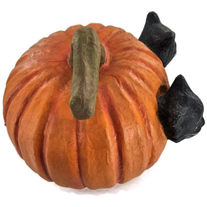Bethany Lowe Halloween Cat Eyes Jack O Lantern Pumpkin Spooky Folk Art Rare