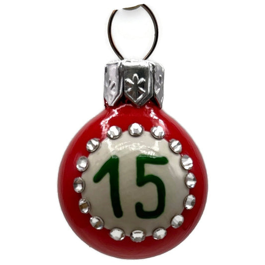 Patricia Breen Anniversary Ball 15 Red Micro Mini Christmas Tree Ornament HCB