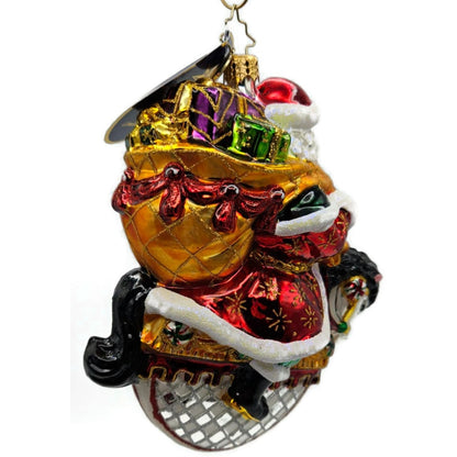 Christopher Radko Winter Rider Santa Motorcycle Christmas Ornament LE 566/925
