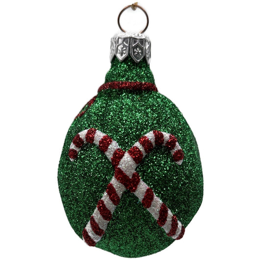 Patricia Breen Peppermint Sack Green Candy Canes Christmas Ornament Milaeger's
