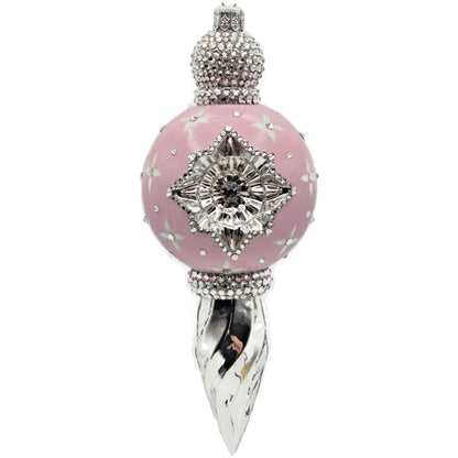 Patricia Breen La Neige Pink Silver Reflector Christmas Tree Ornament CATZ Drop