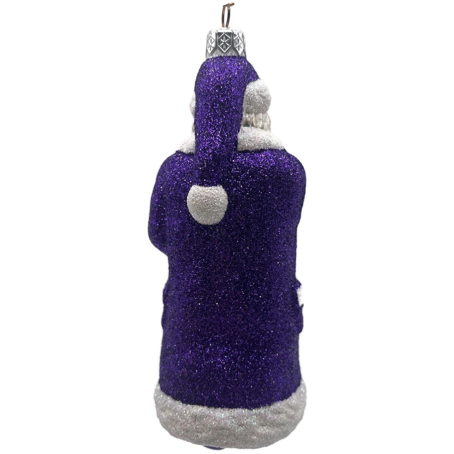 Patricia Breen Shhh Purple Black Bag Santa Claus Christmas Tree Ornament