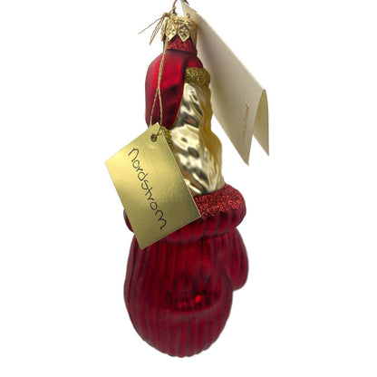 Patricia Breen Kitten in a Mitten Red Gold Christmas Holiday Tree Ornament