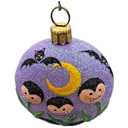 Patricia Breen Dracula's Garden Purple Glass Halloween Christmas Ornament 2558