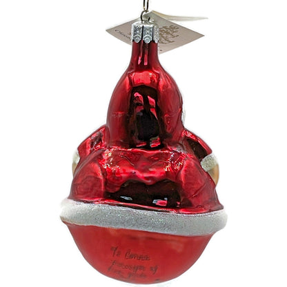 Christopher Radko Ornament Roly Poly Santa Claus Christmas Tree 90-071-0