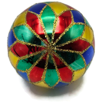 Christopher Radko Carnival Harlequin Ball Orb Christmas Tree Ornament