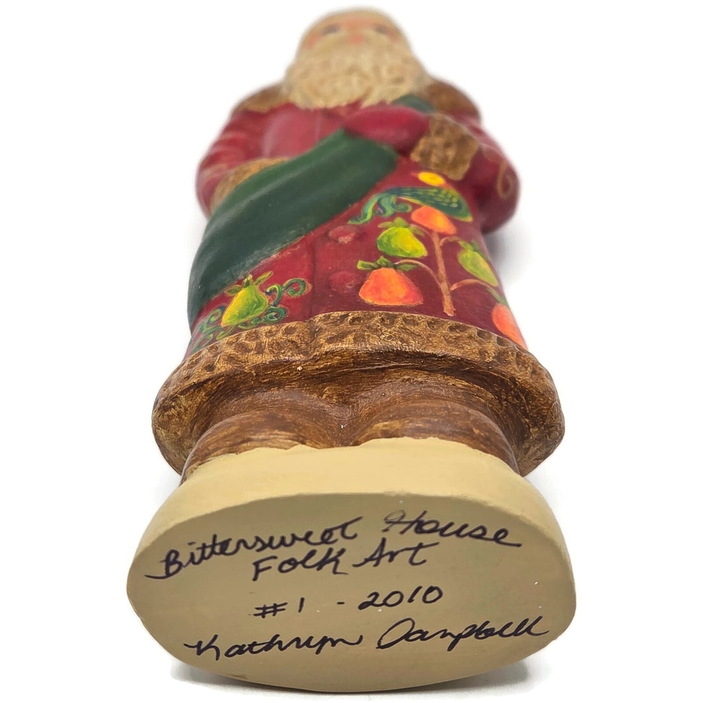 Bittersweet House Chalkware Belsnickel Partridge in Pear Tree Folk Art Figurine