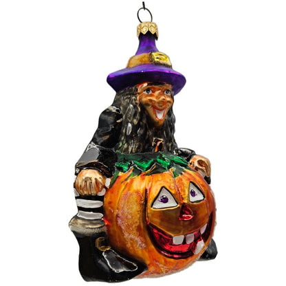 Christopher Radko Punkin Pal Witch Pumpkin Halloween Christmas Ornament 97-241-1