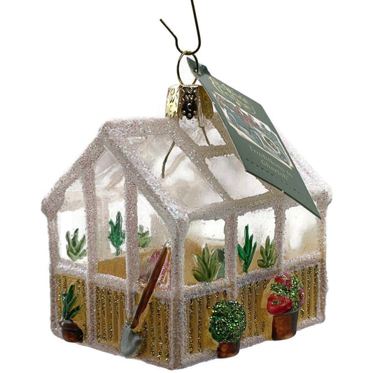 OWC Greenhouse Ornament Garden Spring Blown Glass Old World Christmas Tree Decor