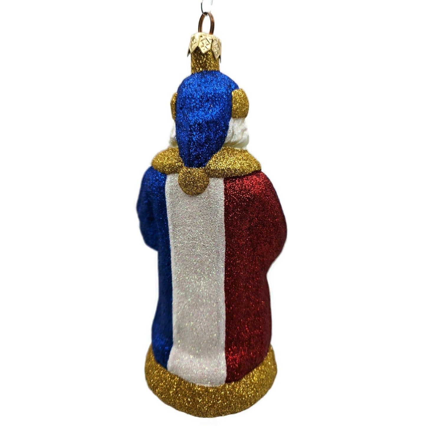 Patricia Breen Parisian Santa Tricolore Paris Christmas Holiday Tree Ornament